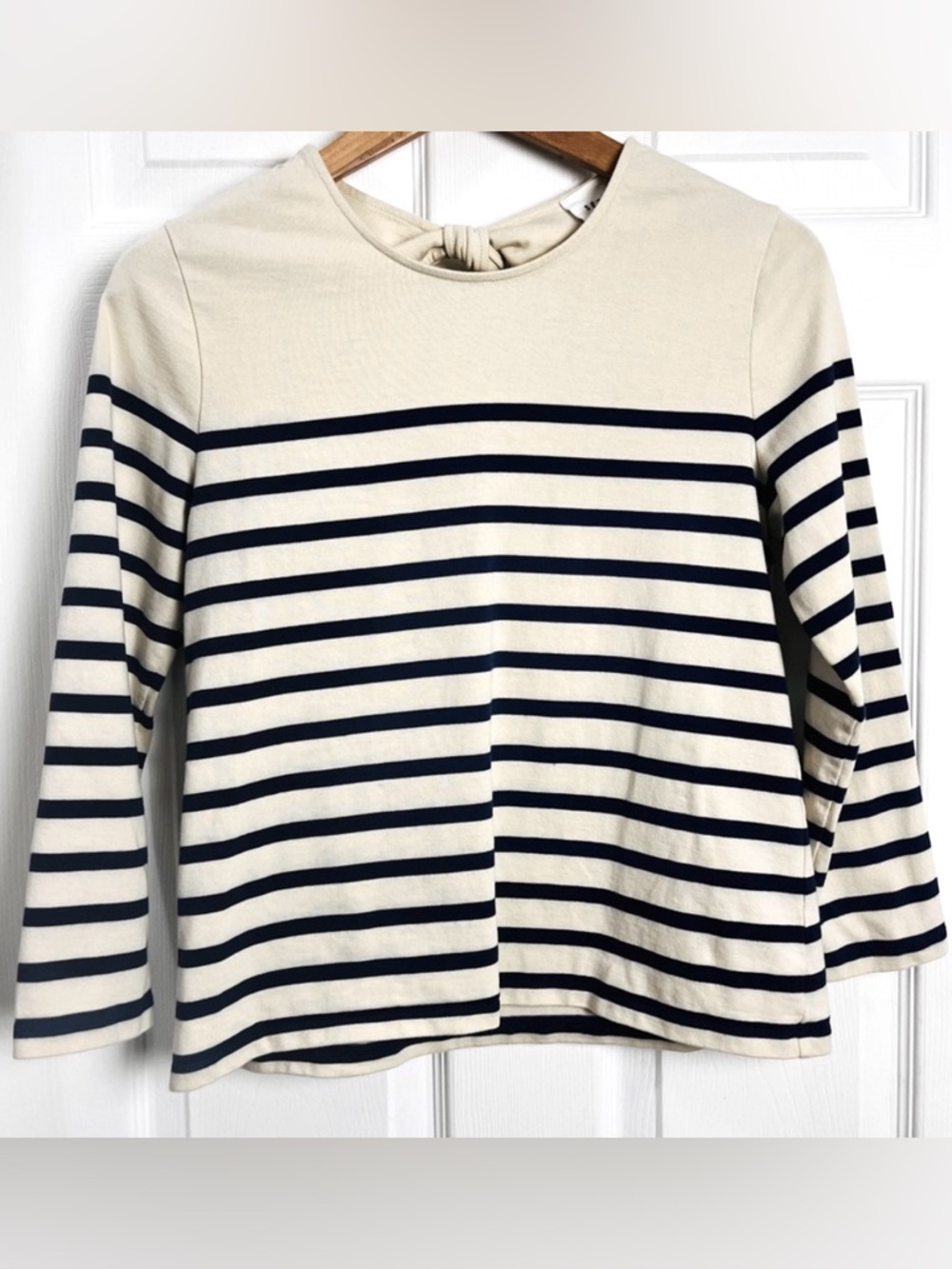 Sézane Paris Breton Striped Tie-Back Top – 100% Cotton – Size M